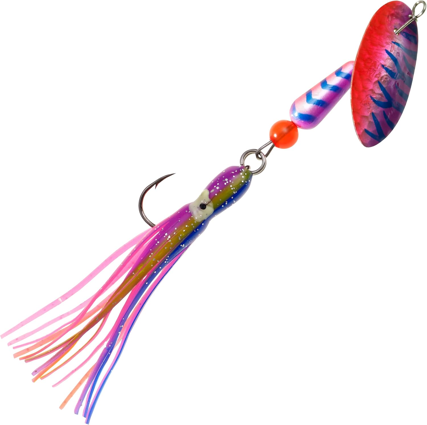 Panther Martin PMSSTUVHHS Salmon & Steelhead Hammered Hoochie Skirt Spinning Lure Catches Northern Pike, Steelhead, Barracuda, Bluefish and More