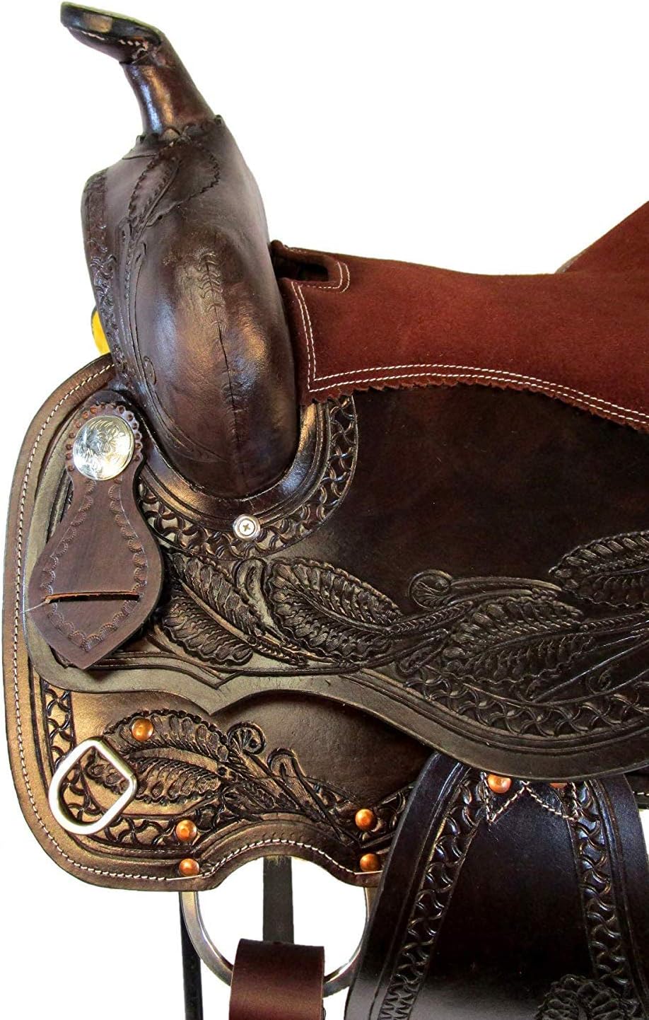 8" inches Seat Children Miniature Pony Kids Horse Saddle Western Equestrian Trail Premium Leather for Horse Riding and Best Horse Rider Pony Kids Miniature 8" inch Horse Saddle, LP138