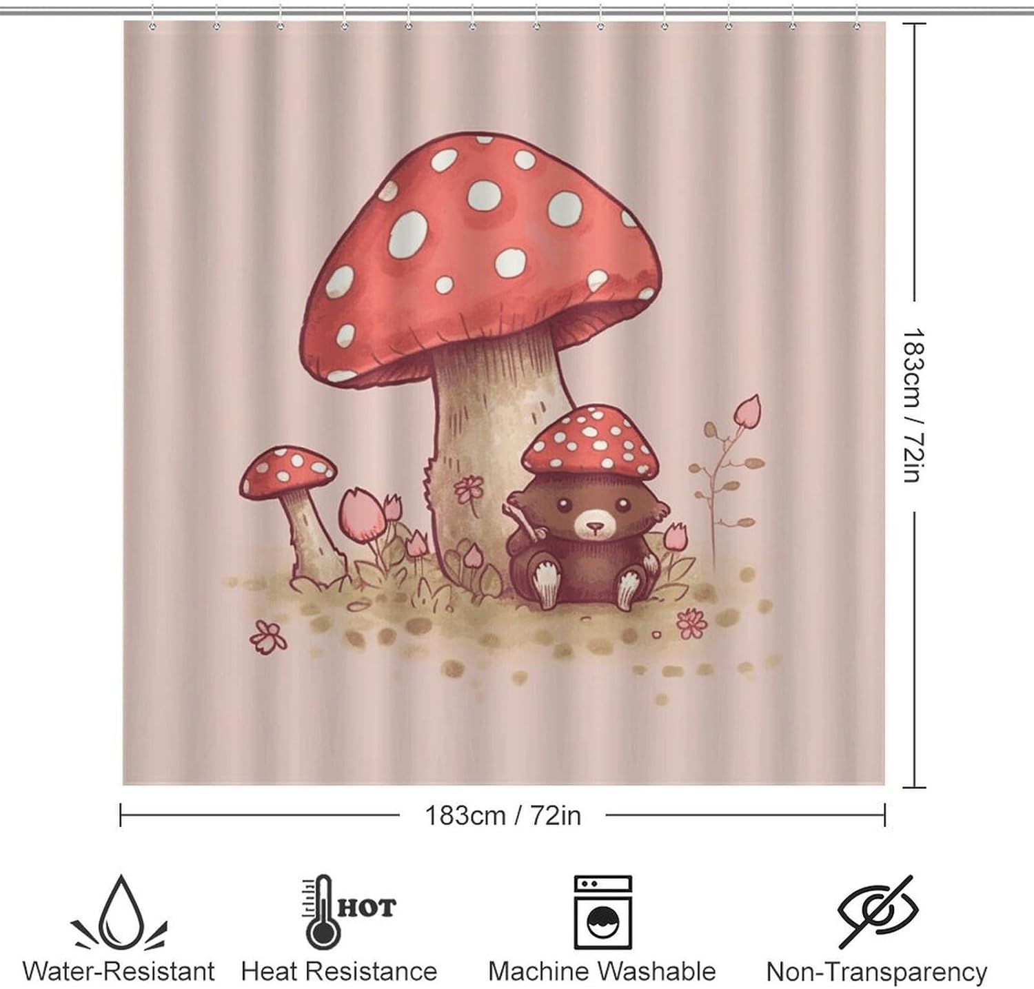 Four Piece Bathroom Set with Toilet Lid Cover and Non-Slip Rugs Minimalist Shower Curtain for Bathroom Set