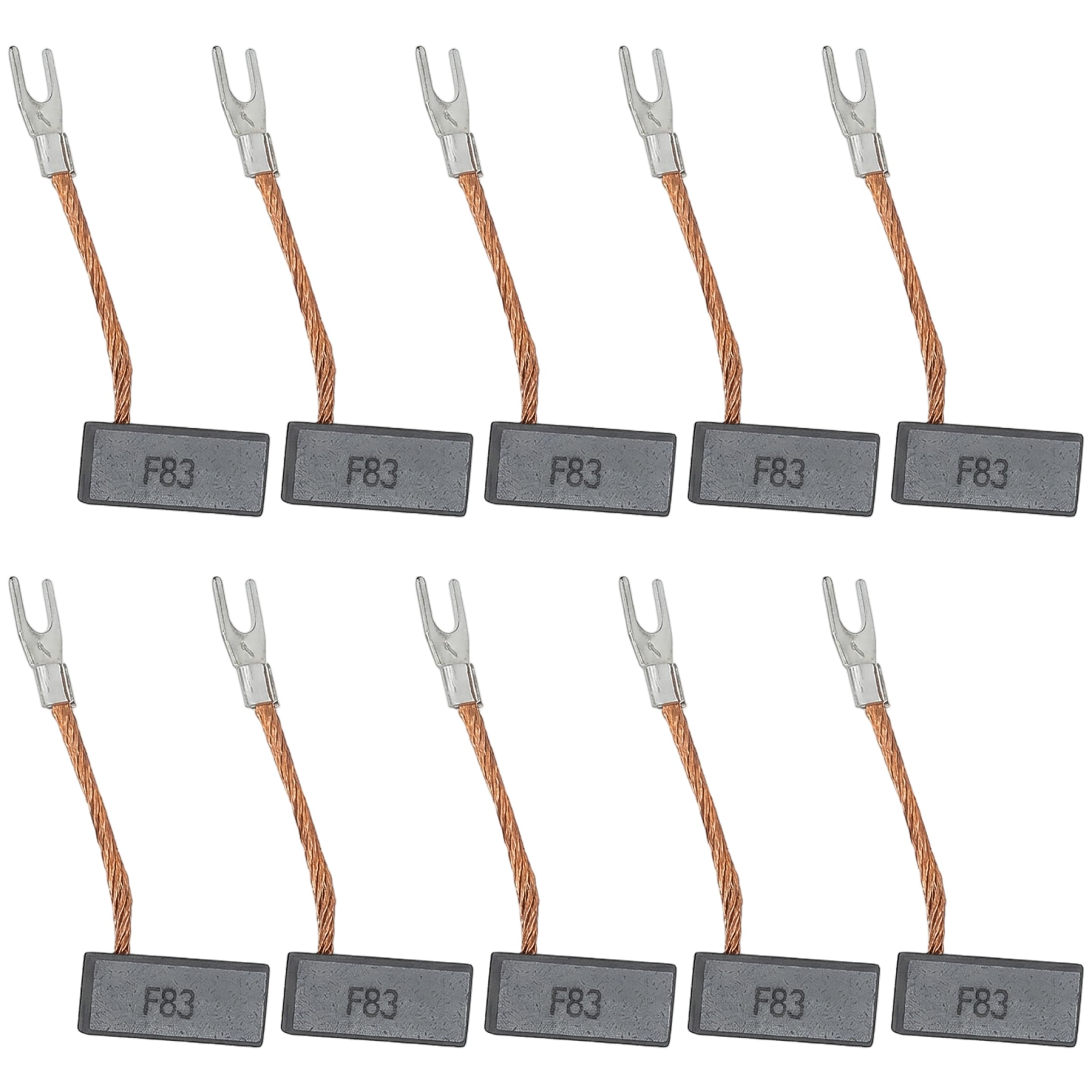 10Pcs Carbon Brushes Replacement for Imported DC Motors 6.3x9.3x22mm & 6.3x9.6x22mm Sizes