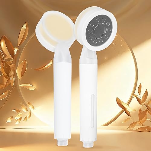 Cabezal de ducha con filtro de spa para aromaterapia con vitamina C, con algodón PP, para eliminar el cloro, agua limpia para un mejor cuidado y