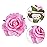 Topbuti Rose Hair Clip, 4 Pcs Fabric Rose Flowers Hair Clips, Mexican Hair Flowers Pin up Headpieces for Woman Girl Wedding Party Mother\'s Day (2 Sizes) (Pink)