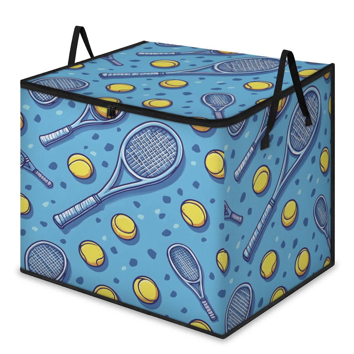 Sac De Tennis Grande Capacité 38x38x30 Cm – Pliable, Léger, Pour Ramasser Facilement Les Balles Sur Le Court