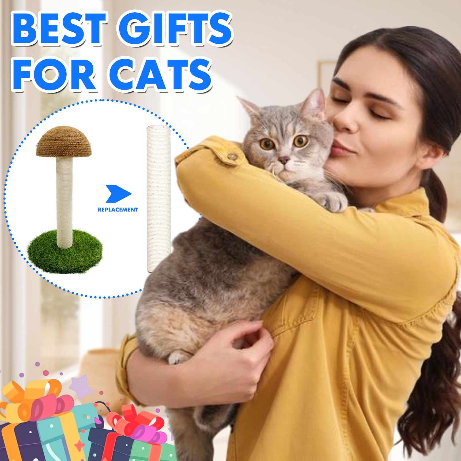 Gatuida 4 Pièces Plugs Plastique Pour Poteau Griffoir Chat