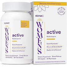 GNC Women's Active Multivitamin, High Potency, 180 Caplets, 90 Servings