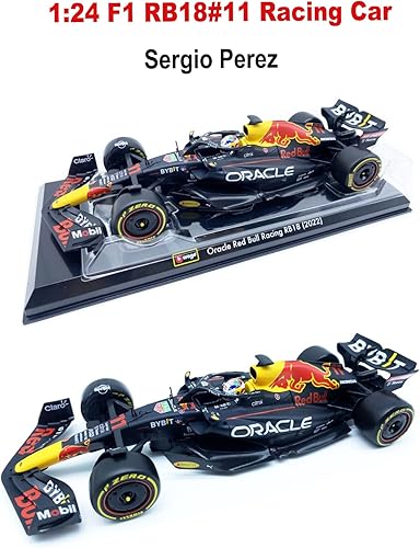 Miniatura 2 de Bburago 2022 124 Nuevo F1 RB18#11Perez Racing Compatible con Red Bull 124 Estática Aleación Coche Regalo Coleccionable Modelo Die Cast