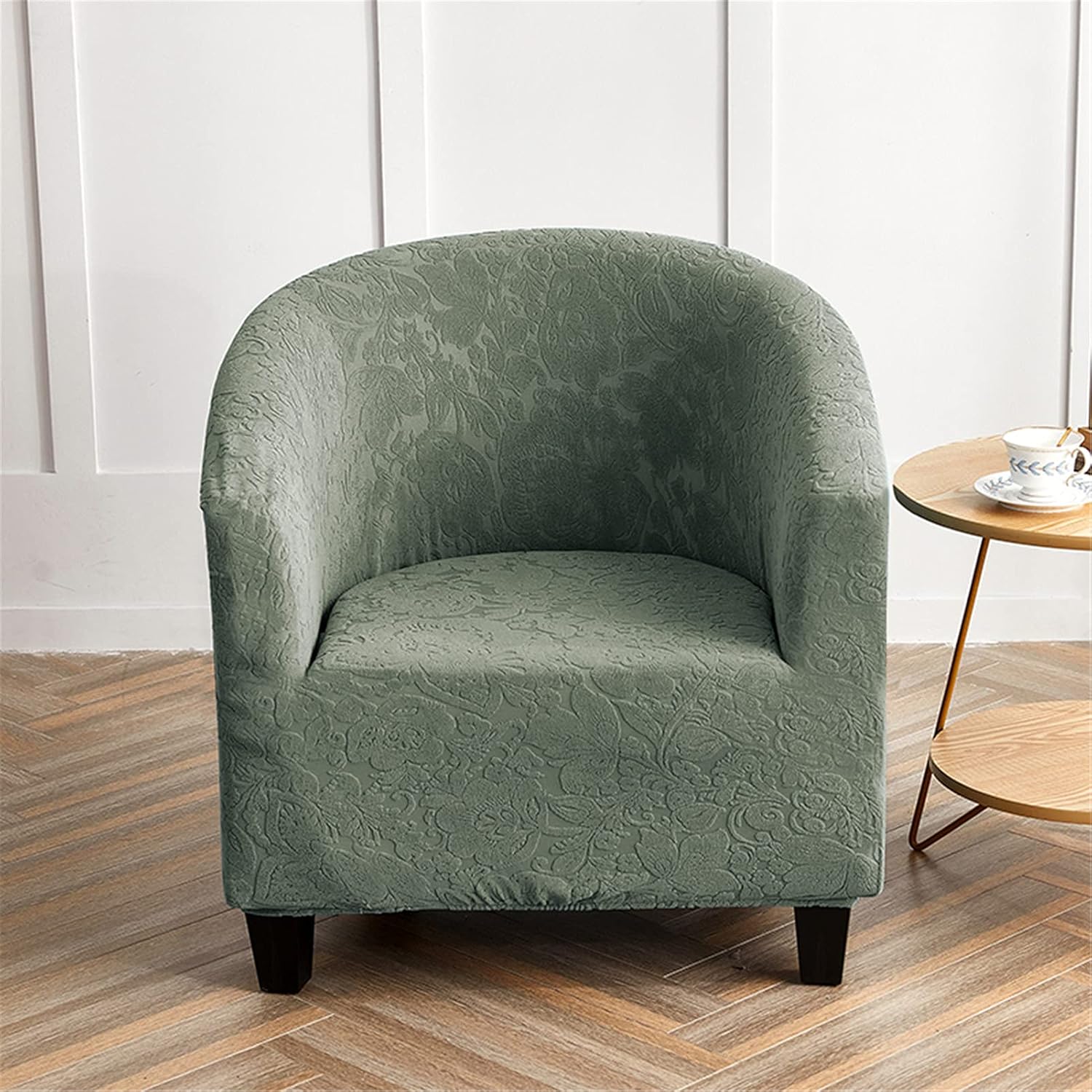 Stretch Tub Chair Covers for Armchairs, Bucket Club Chair Cover, Sofa Slipcover Furniture Protector for Living Room (Green)