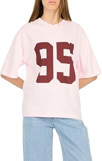 Forever 21 Women's Oversized Jersey T-Shirt – Vintage-Inspired Graphic Tee