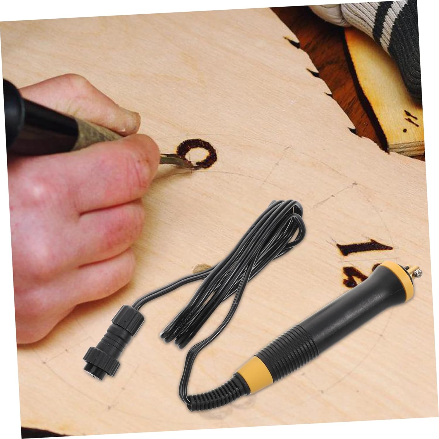 SEWOART Pyrography Creative Pen for Wood Burning and Crafting User Friendly Heat Transfer Tool for Beginners and Professionals Precision Engraver with Durable Build for Intricate Designs