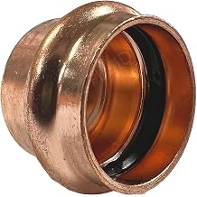EZ-FLUID Plumbing 2" Press Copper End Cap Pressure Copper Fittings with ProPress Press Fitting Connection for Residential,Commercial.1