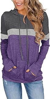 Lylinan Womens Tops Long Sleeve Hoodies Fall Clothes Fashion Sweatshirts Trendy Casual Shirts Tunics S-XXL