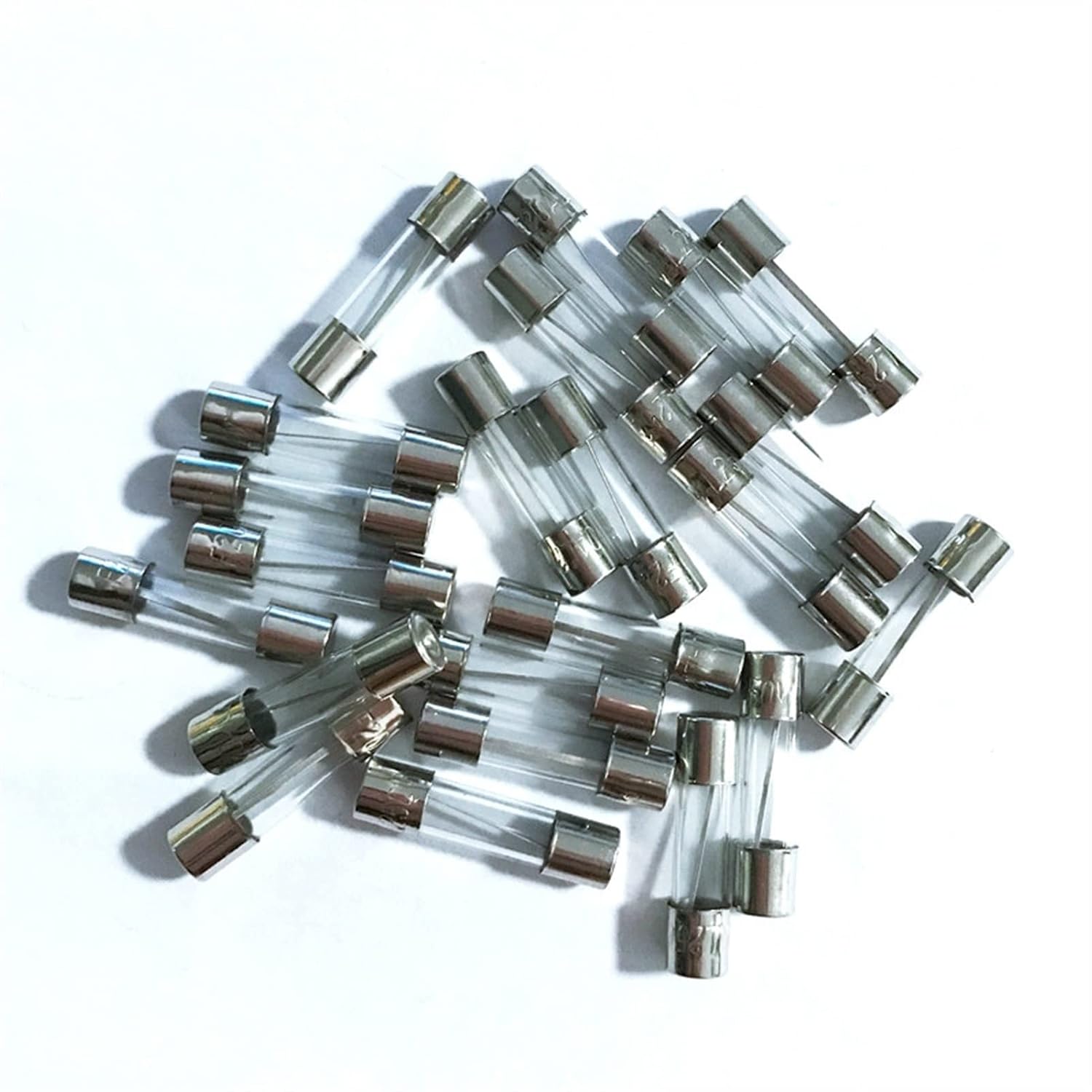 Fuse 50pcs/lot 0.2A .5A 1A 3A 6A 8A 10A 15A /250V New Slow Blow Glass Tube 5mm x 20mm