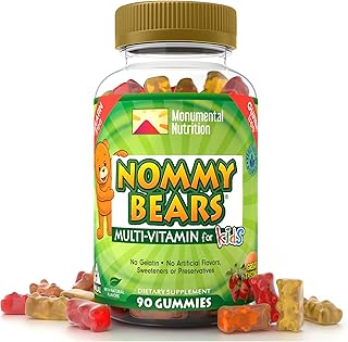 Kids Multivitamin Gummies – 11 Essential Kids Vitamins, Gelatin-Free, Vegan, Halal, Gluten & Dairy Free, Natural Flavors, 90 Gummies
