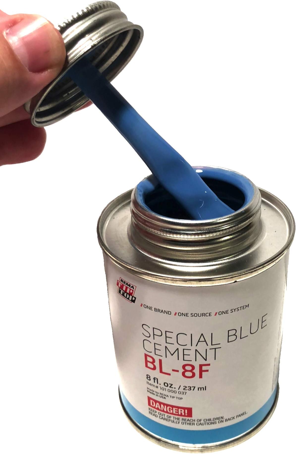 Rema Tip Top BL-8F Special Blue Cement (8 oz. Can) USA Rubber Bonding