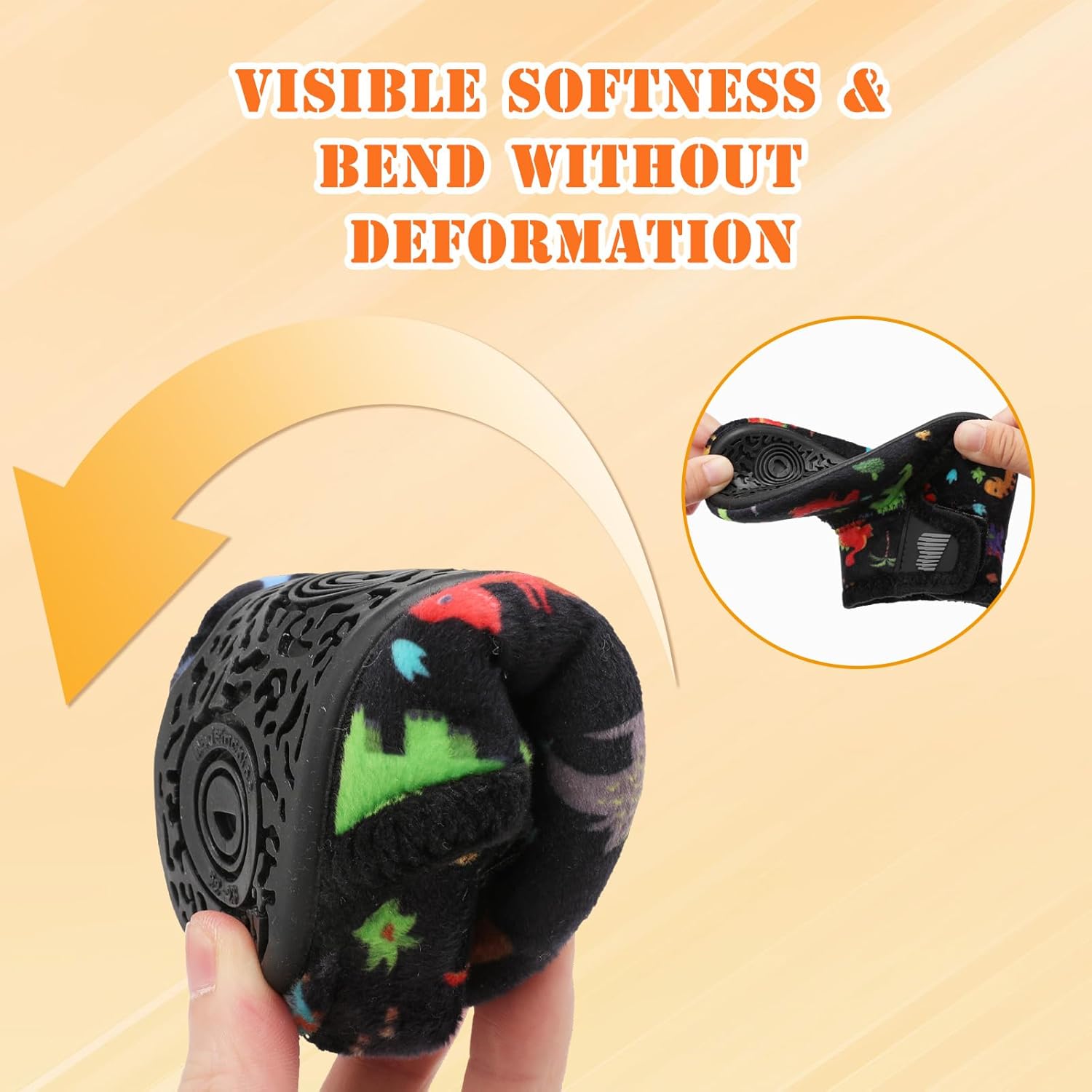 BARERUN Toddler Slippers Girls Boys House Shoes Baby Winter Booties Plush Cozy Kids House Slipper Warm Lightweight Infant Walking Shoes Socks - Image 5