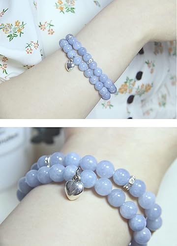 Miniatura 19 de 2Pcs Healing Crystal Bracelets for Women Handmade Beaded Bracelet Healing Prayers Crystal 8mm Natural Stone Beads Bracelet Stress Relief Get Well