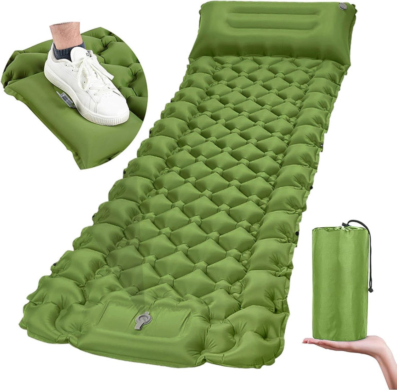 Outdoor Inflatable Sleeping mat, Camping mat, Adult Foot Stepping air mat, Camping Inflatable Mattress, Inflatable Mattress