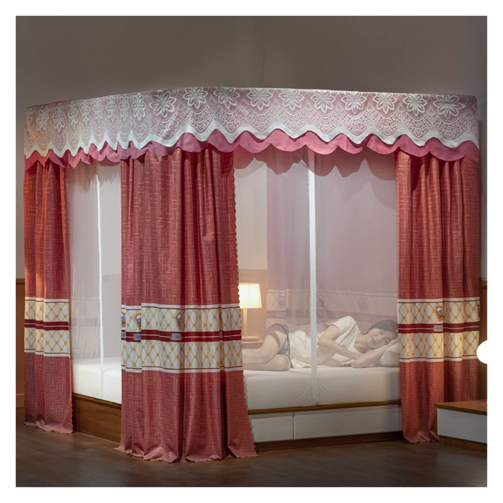 MRKU Mosquitera Universal de fácil instalación, mosquitera Colgante para Cama, Interior y Exterior, para niños y niñas, Adultos, Camping, decoración de Interiores.