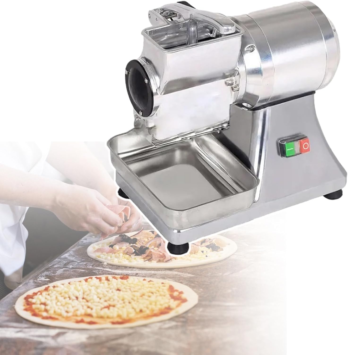 Electric Cheese Graters Machine,Multifunctional Cheese Grinder,for Cheese Butter Cheese Bread Bran Grains (220V)