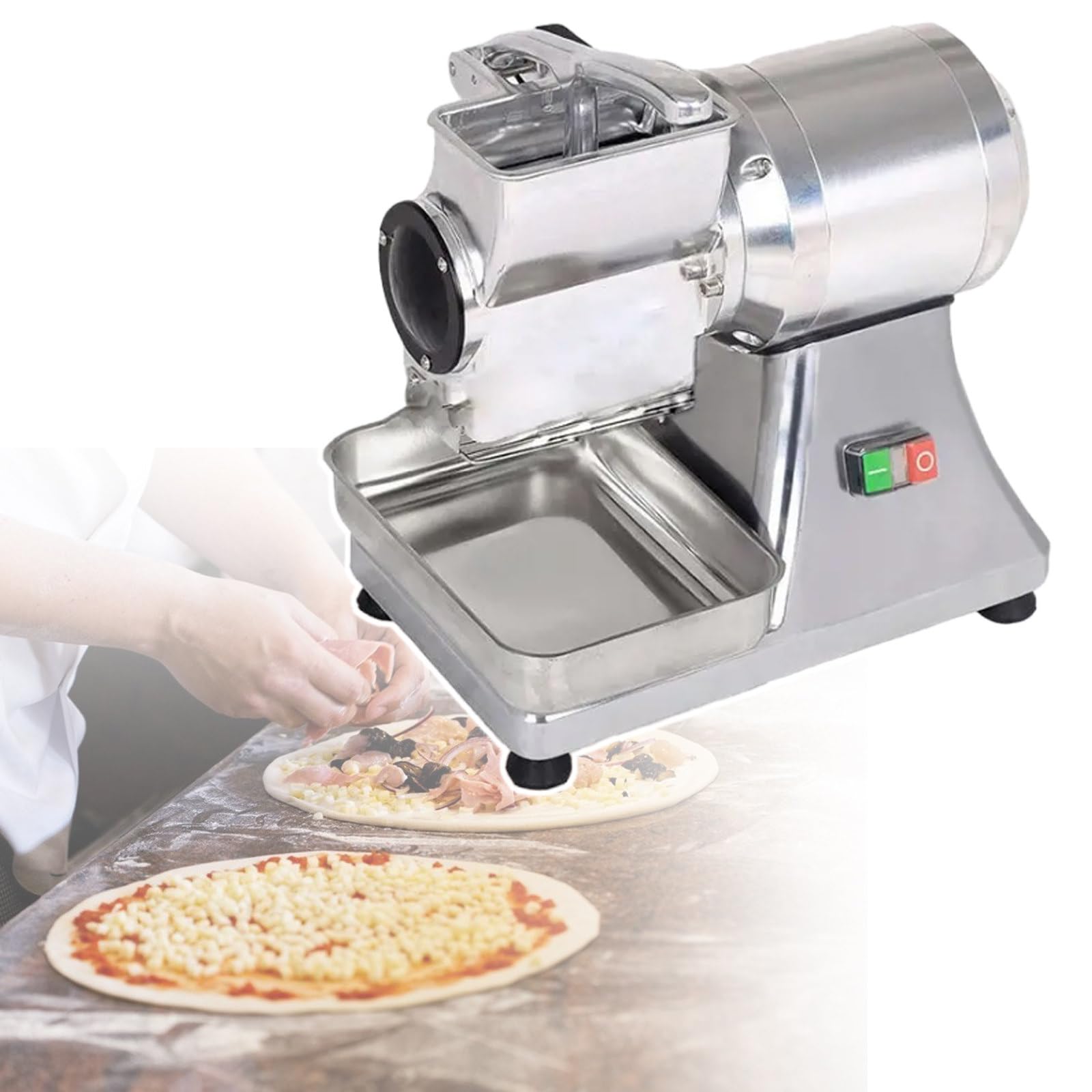 Máquina eléctrica de ralladores de Queso,Molinillo de Queso Multifuncional,para Mantequilla de Queso Pan de Queso Granos de Salvado (220V)