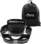 Hammock Tree Straps, Best 12 FT Long 20+1Loops Adjustable Suspension Straps, 100% No Stretch&Lightweight, 2000 LBS Combined, Hammock Accessories, Fits All Hammocks (12 ft with carabiners)