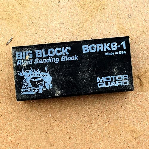 Miniatura 5 de Motor Guard BGRK6-1 Bloque de lijado rígido de gancho y bucle, 2 5/8" x 5 1/2"