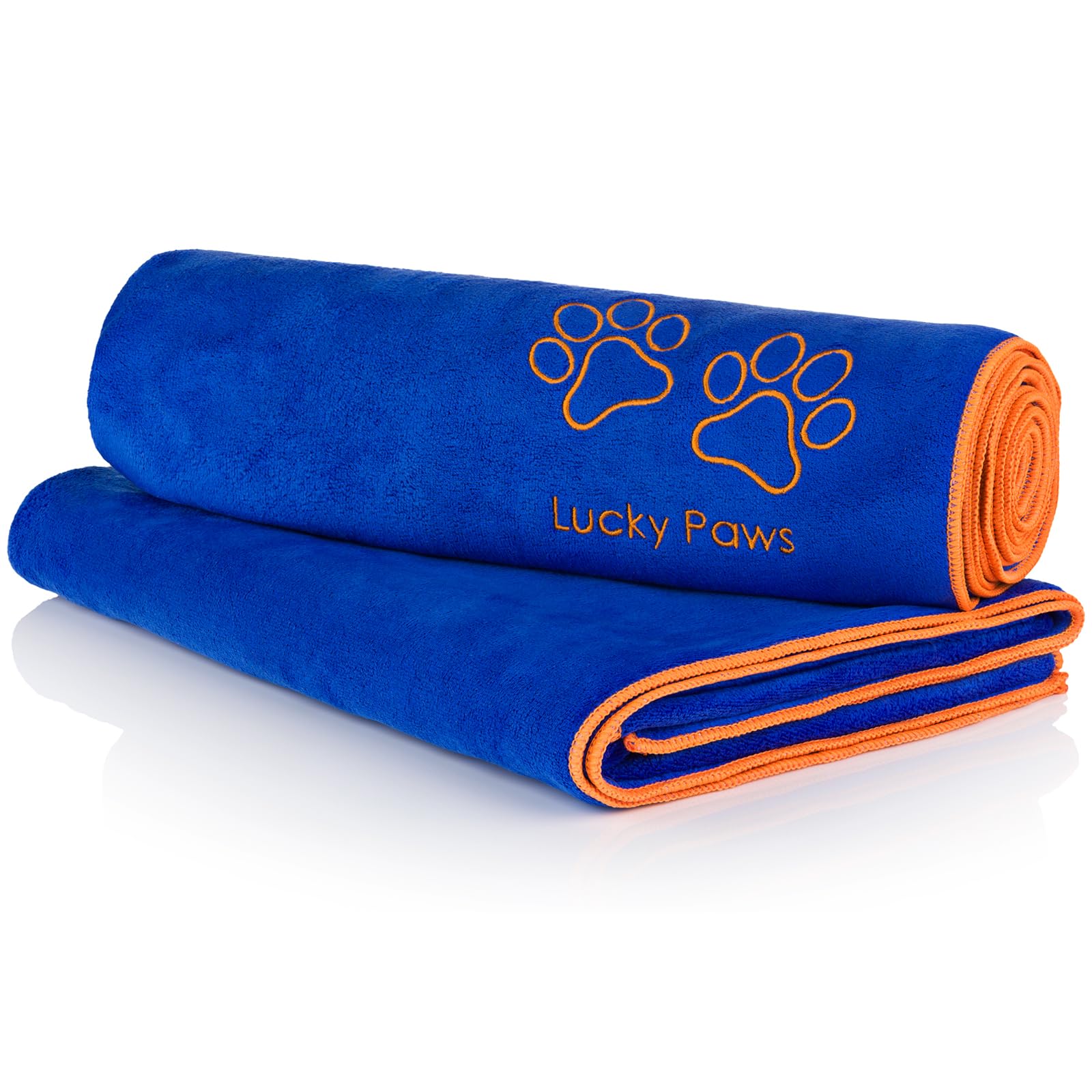 Lucky Paws® Ręcznik dla psa w Wielkiej Brytanii, bardzo duży, 140 x 70 cm, super chłonny, luksusowo miękki i szybkoschnący ręcznik z mikrofibry, wysokiej jakości ręczniki dla psów do suszenia psów (2