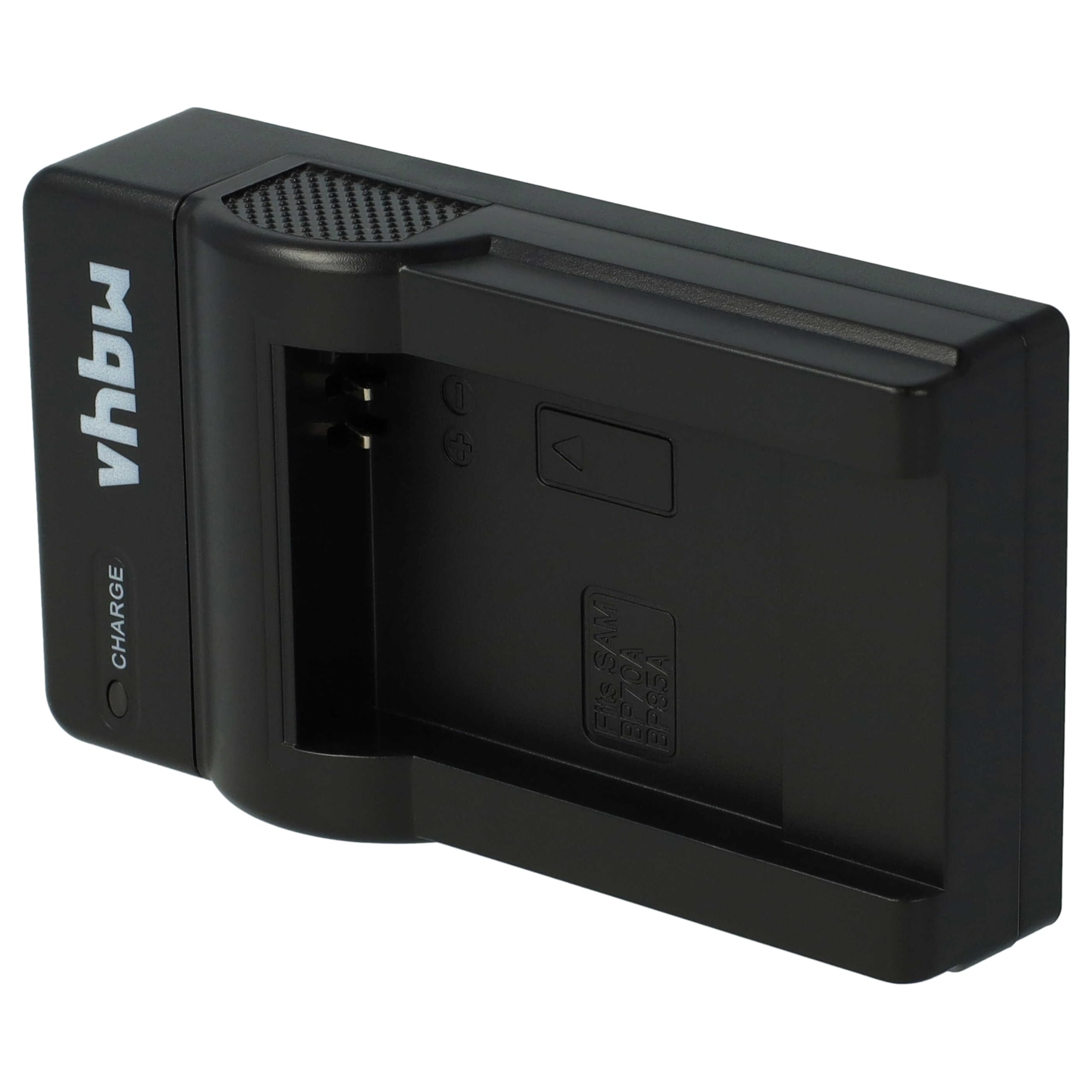 vhbw caricabatterie USB compatibile con Samsung PL90, PL100, PL120, PL170, PL171, PL200 batterie di videocamera, reflex - Stazione di ricarica