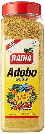 Badia Adobo All-Purpose Latin Seasoning Blend, 2 Pound Smoky, Spicy & Savory for Meats, Chicken, Seafood, and Vegetables