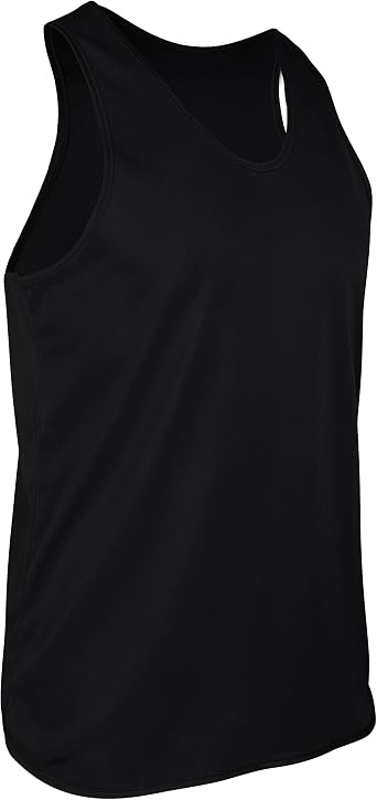 Game Gear Mens Tricot Nylon Sleeveless Running Tank Top, Athletic Clothing TR-903-CB 16 Colors
