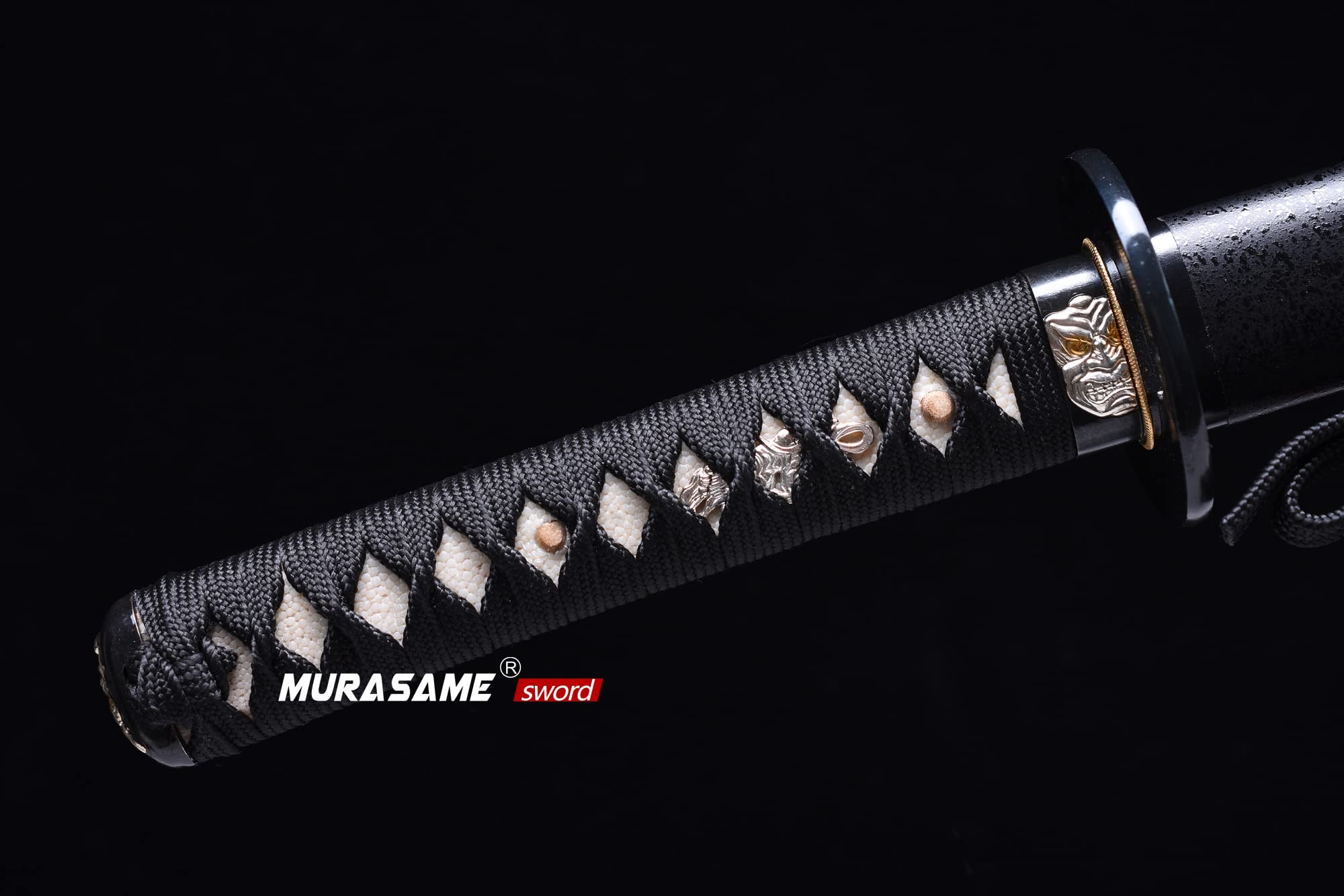 MURASAME Wakizashi Sword T10 Steel Clay Tempered Nice Hamon Unkubi-Zukuri Handmade Bohi Real Sharp