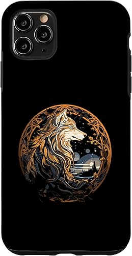 Miniatura 25 de iPhone XR Fenrir Wolf Viking Scandinavian Pride Norsemen Odins Wolf Case