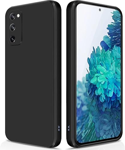GiiYoon Funda de silicona compatible con Samsung Galaxy S20 FE, funda de cuerpo completo sedoso suave al tacto con protección de cámara, funda a