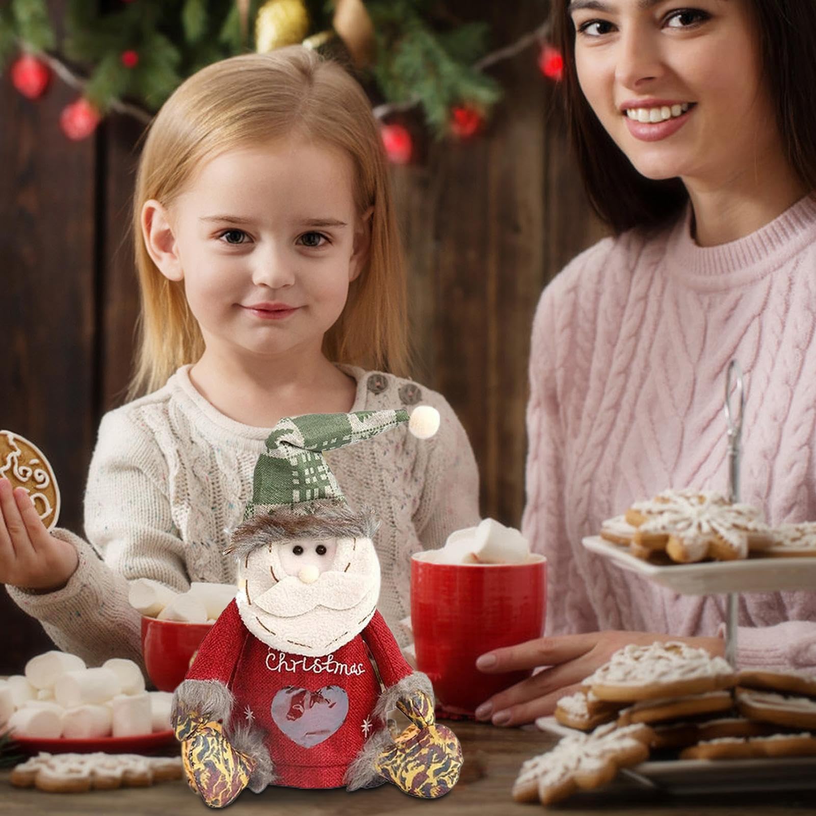 Bolsas de Embalaje Navideñas con Muñecos Grandes Bolsas con Cremallera para