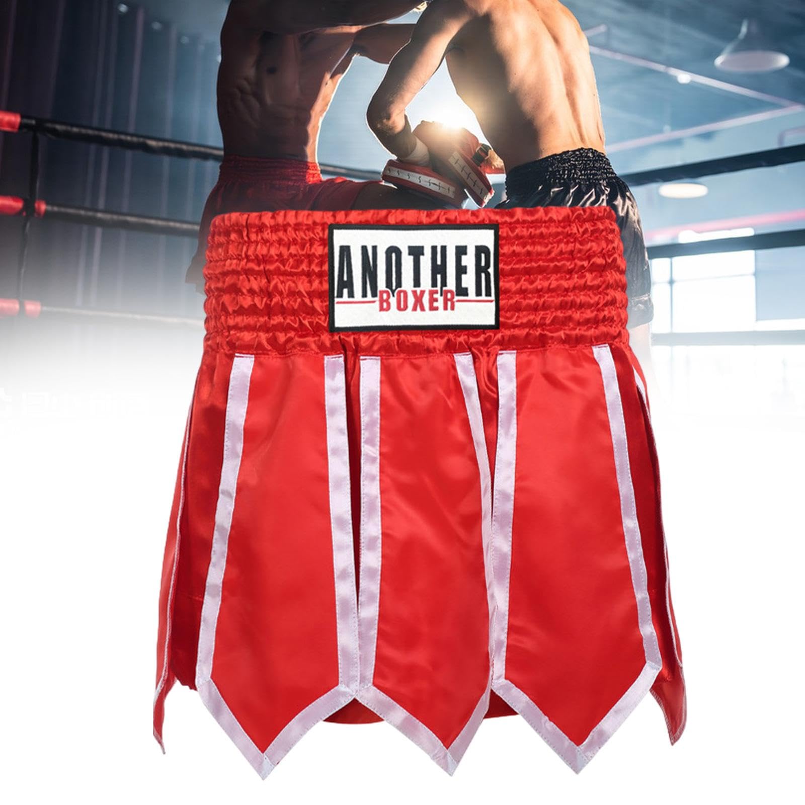 UJEAVETTE Boxing Shorts Muay Thai Shorts for Free Fighting Sanda