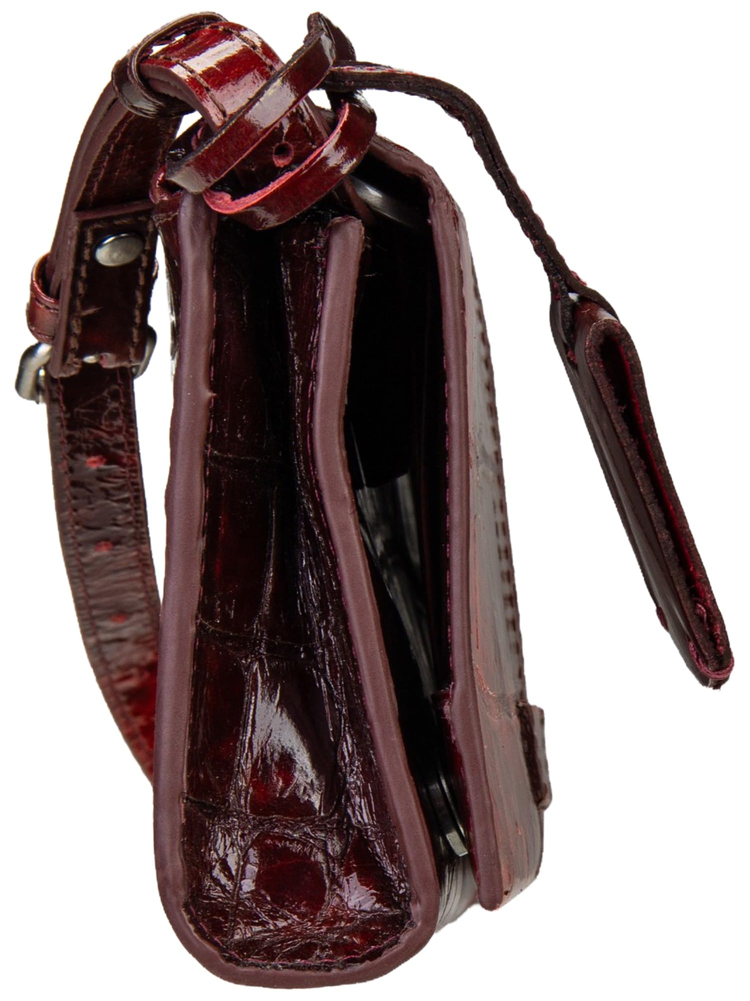 Burkely Cuir sac pour téléphone portable Cool Colbie Phone Bag Burgundy rouge foncé