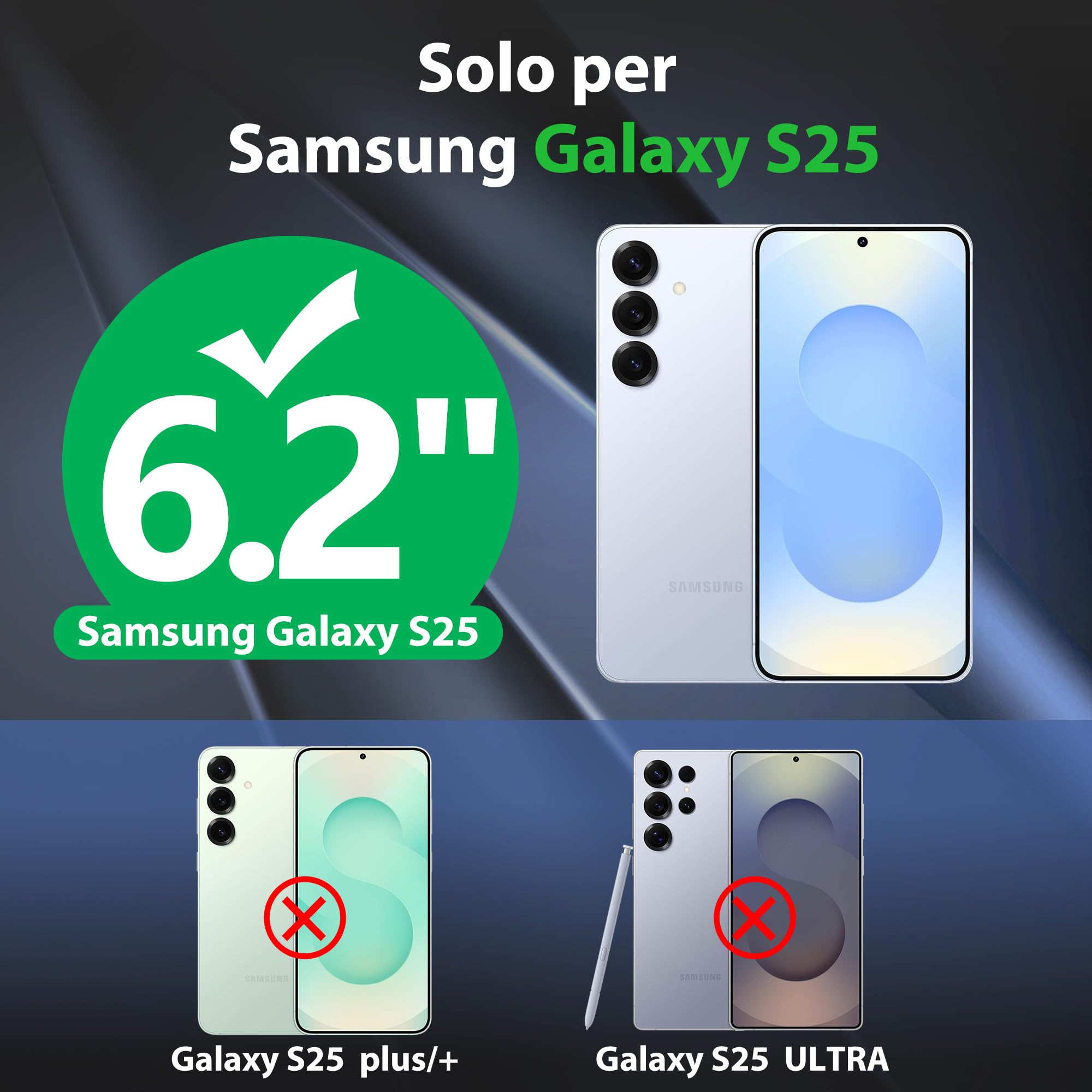 SPORTLINK Cover per Samsung Galaxy S25 Impermeabile - 360 Full Body Armor Protettiva S25 Case [IP68 Waterproof] [6FT Antiurto] Custodie Antipolvere Subacquea con Fotocamera/Schermo Protezione