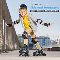 TOMSHOO Inline Roller Skates LED Kerekekkel, Állítható Méret, Gyerekek és Felnőttek 6