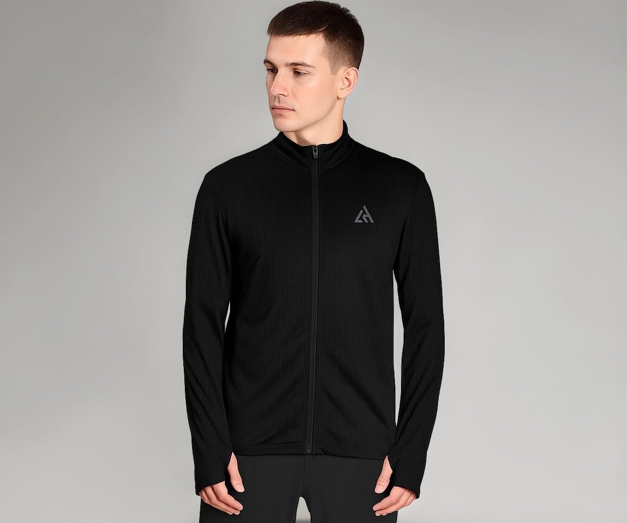 Sunscreen Jacket For Men | Sun Protection | Riding | Biking | Jogging | Gym Wear| Sun Coat | Sunblock | Uv Protection | Spf | Summer Jacket For Men | Black