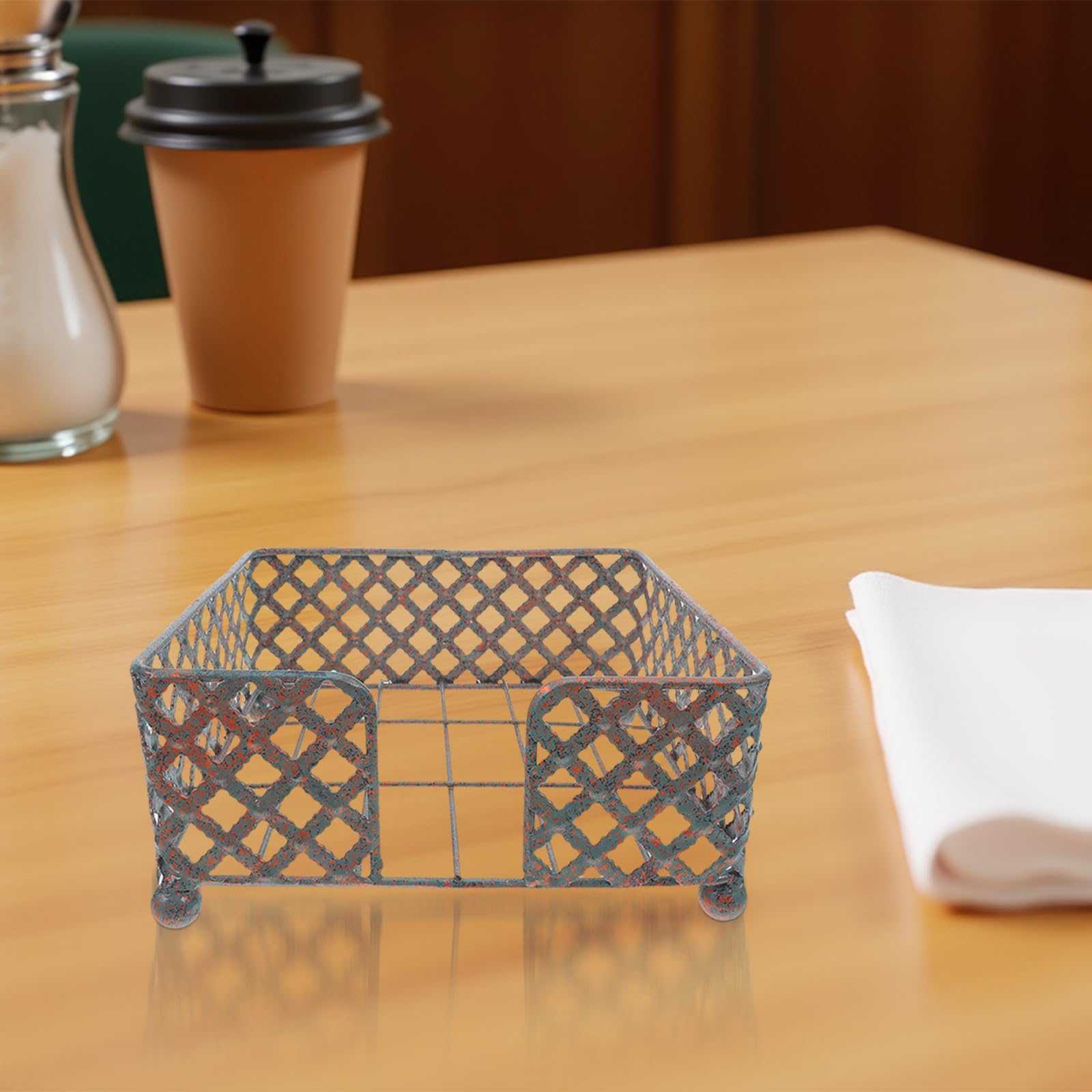 BESTOYARD Porta Servilletas Cuadrado Estilo Europeo para Cocina y Comedor Diseño Elegante y Funcional para Mesa Material Resistente y Compacto