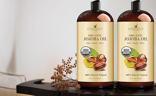 Miniatura 6 de Handcraft Blends Aceite de jojoba orgánico USDA de 28 onzas líquidas  Aceite de jojoba 100% puro y natural para piel, cara y cabello  Aceite de