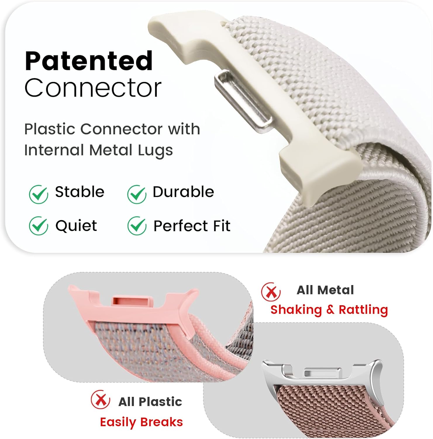 3 Pack Elastic Bands Compatible with Galaxy Watch 8 Band 40mm 44mm/Samsung Galaxy Watch 8 Classic 46mm, Stretchy Nylon Solo Loop Sport Strap Wristband for Samsung Watch 8 Band Women Men - Image 2