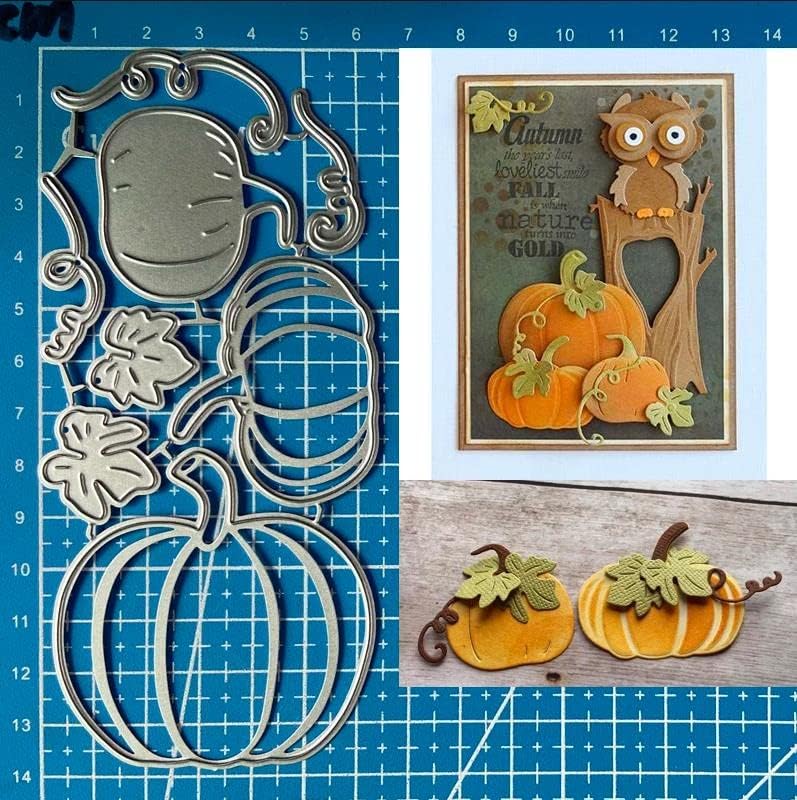 Halloween Pumpkin Metal Die Cuts & Stencils - Card Paper Craft DIY Template & Album Embossing Dies for Card Making & Scrapbooking