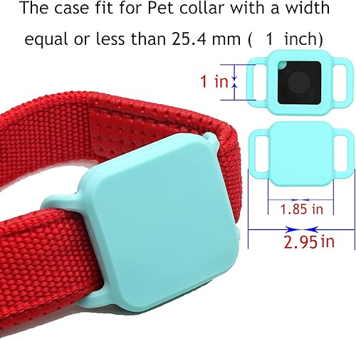 Miniatura 2 de [Paquete de 2] Funda compatible con Tile Pro (2020 y 2018), soporte para collar de perro para Tile Pro, cubierta de silicona protectora de silicona