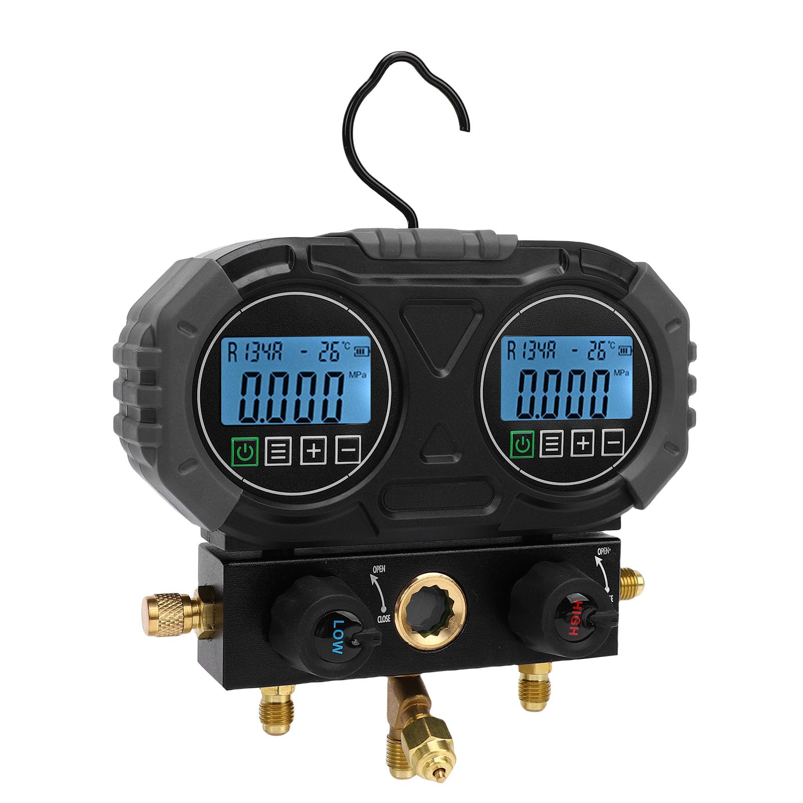 Diyeeni Gage de Presión Múltiple Digital, 0-6000 KPa de Alta Resolución Gage Digital para Controles de Diagnóstico