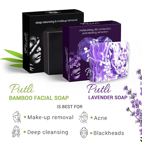 Miniatura 6 de CARIAGA ECOFARM PUTLI Jabón facial de bambú + jabón de lavanda PUTLI