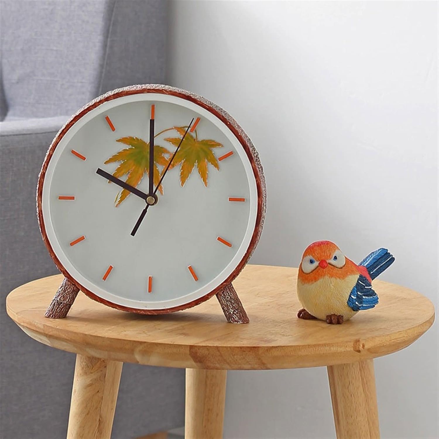 Mantle Clock Desktop Living Room Home Clock Decoration Personality Creativity Bedroom Silent Clock Desktop Clock Decoration Desk Clock Vintage Mantel Clock (Color : F)