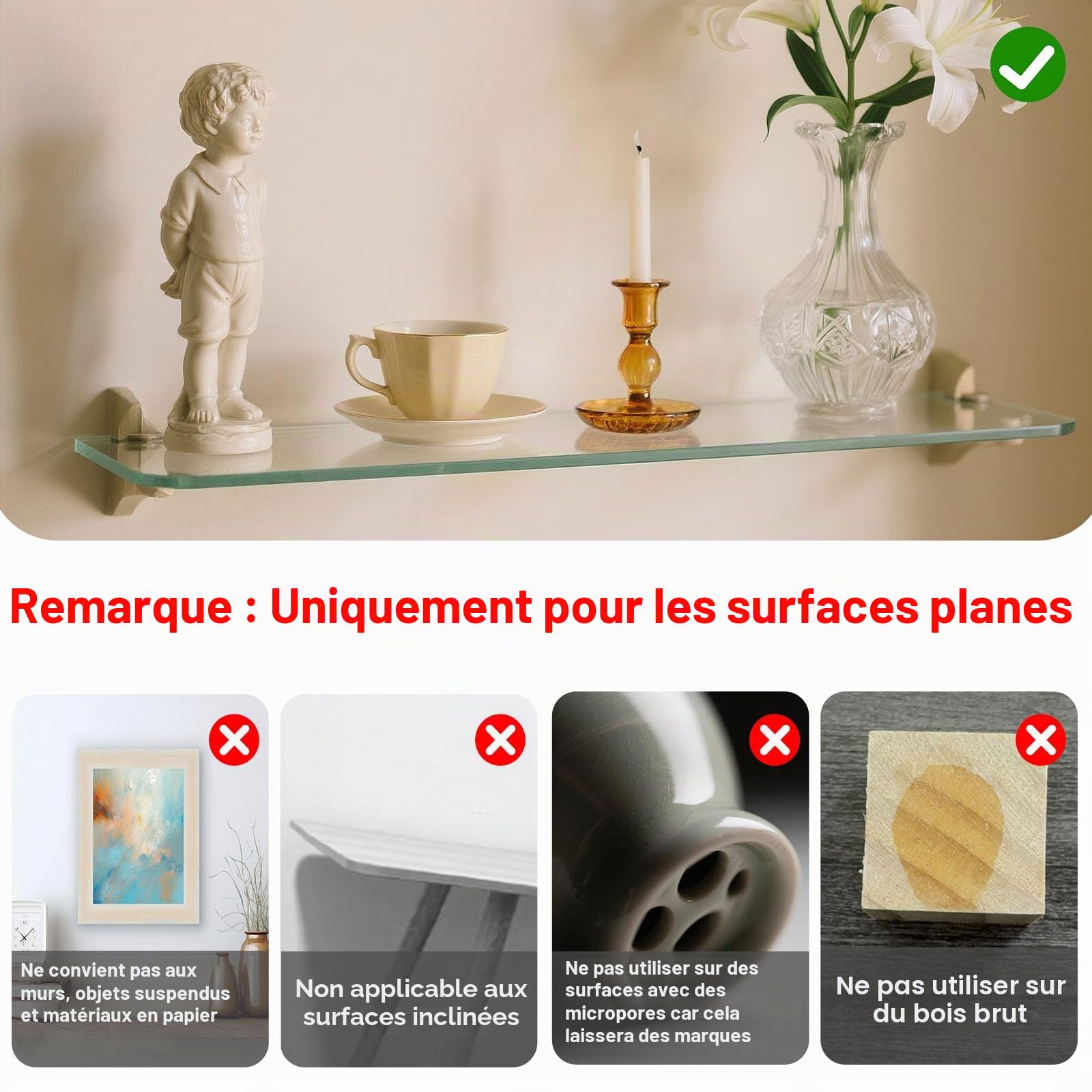 1DFAUL 6.35 oz Gel transparent de musée, cire transparente amovible, réutilisable et sans résidus, collection fixe d'artefacts et décorations pour éviter les vibrations et les chutes