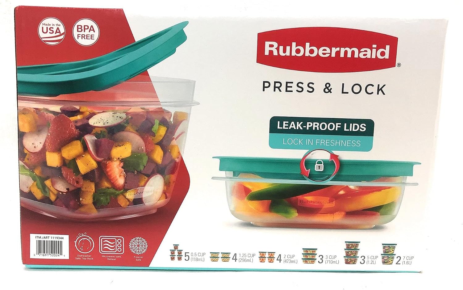 Rubbermaid 42-piece Press & Lock Food Storage Set