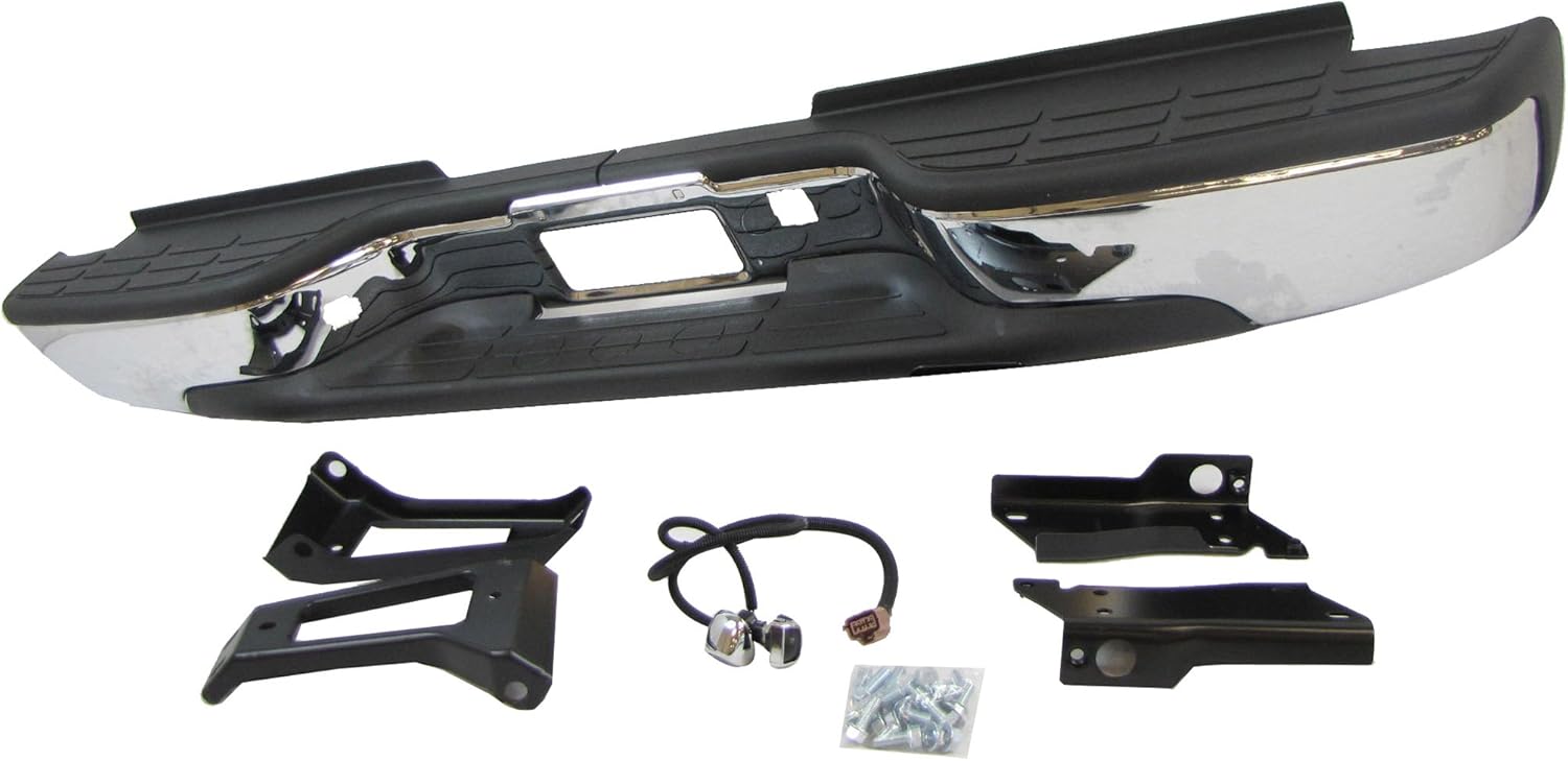 New Rear Step Bumper ASSY Chrome 1999-2006 Chevy Siverado Gmc Sierra 2500HD 3500